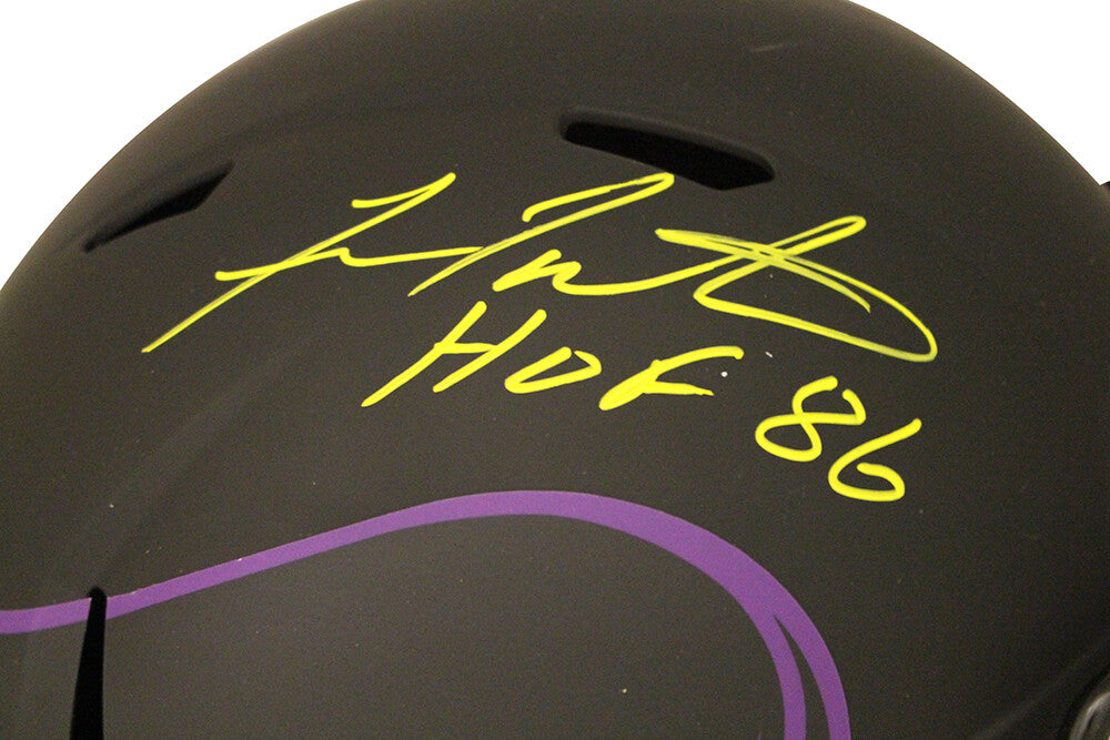 Fran Tarkenton Signed Minnesota Vikings Full Size Eclipse Speed Helmet JSA