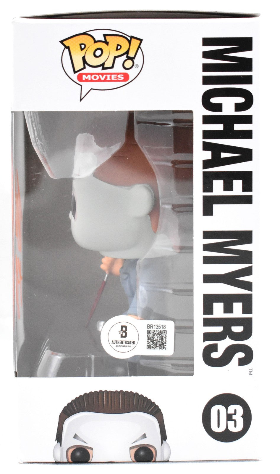 Nick Castle Signed Michael Myers Funko Pop #03 Inscribed "The Shape"