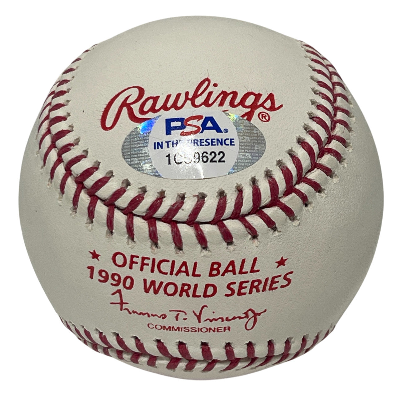 Jose Rijo Signed 1990 World Series ROMLB Baseball (90 WS MVP) Reds PSA