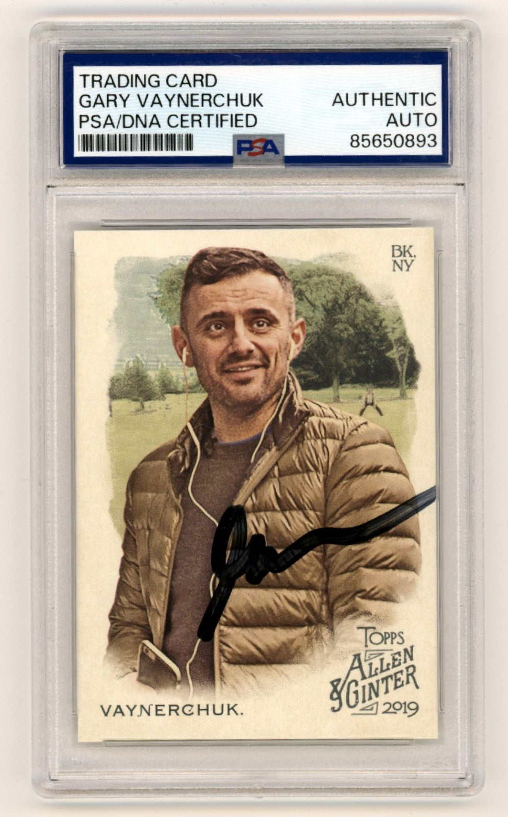 Gary Vaynerchuk Signed 2019 Topps Allen & Ginter #155 Card PSA