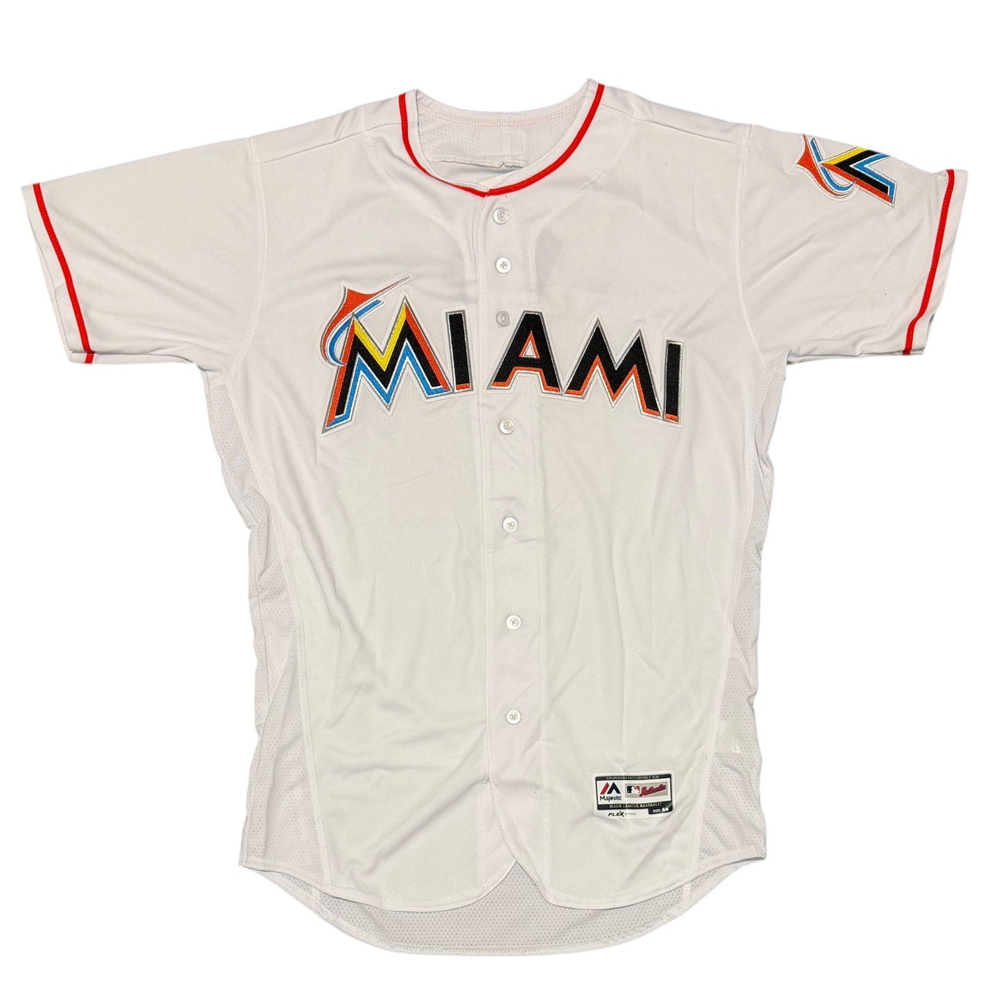 Ichiro Suzuki Autographed Miami Marlins Majestic Authentic Jersey JSA