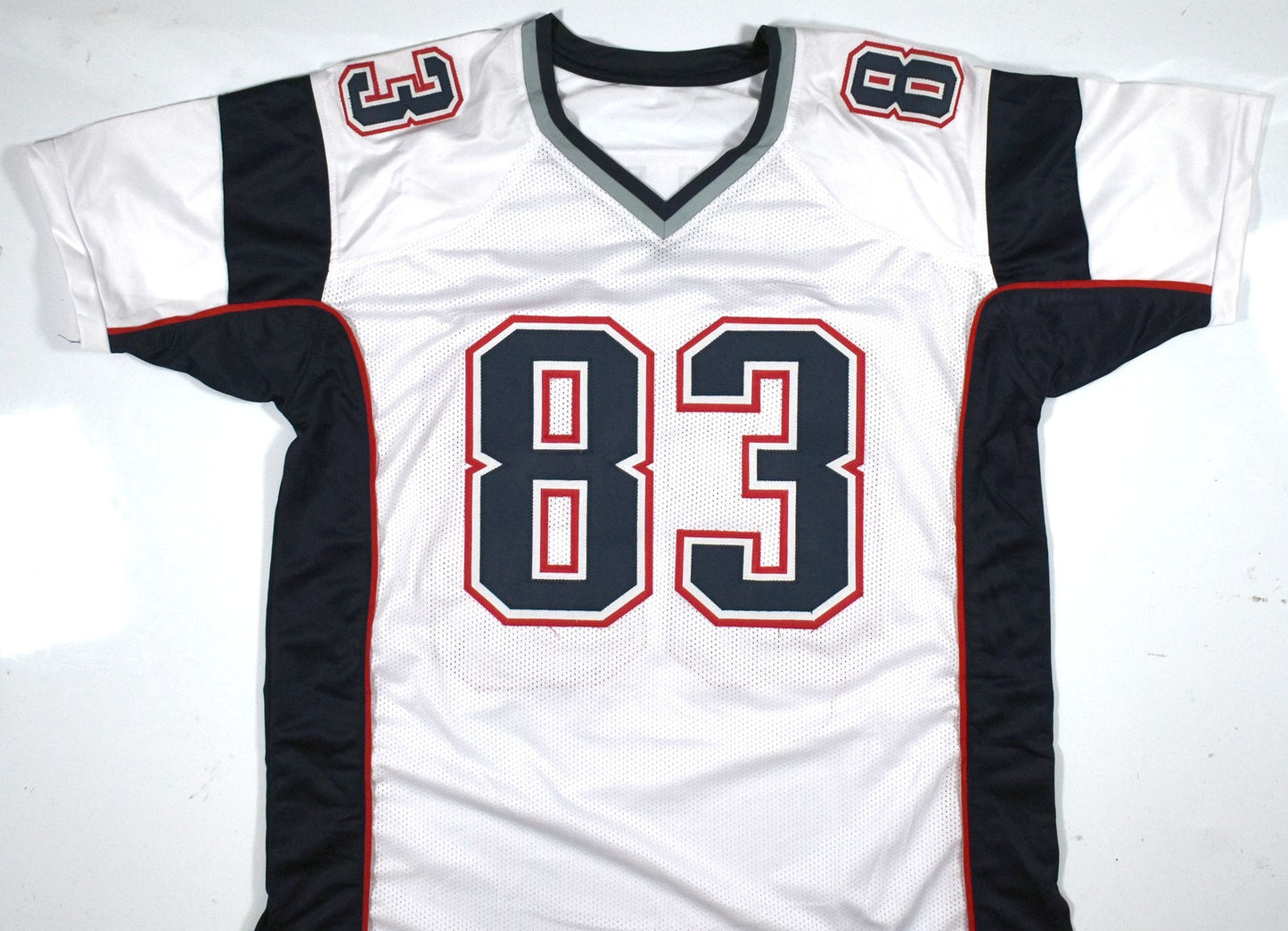 Wes Welker Autographed White Custom Jersey