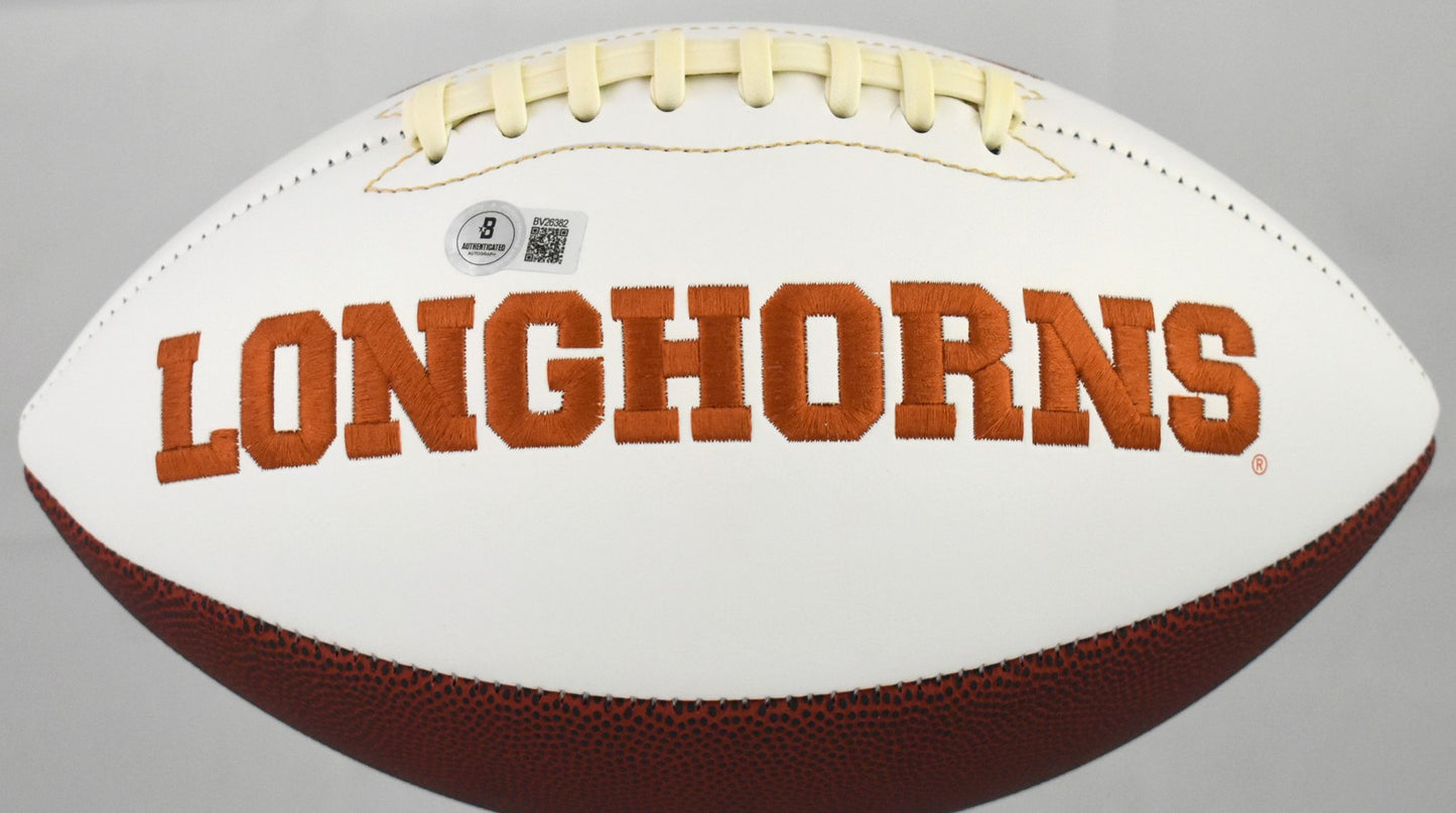 Colt McCoy Autographed Texas Longhorns Logo Football