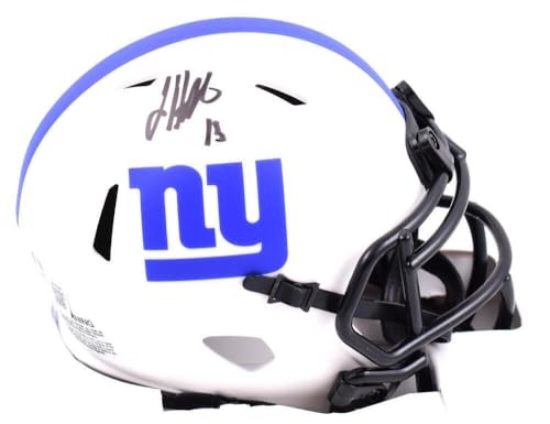 Jalin Hyatt Signed New York Giants Lunar Speed Mini Helmet