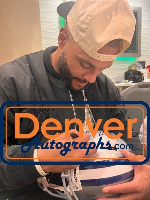Dak Prescott Signed Dallas Cowboys Full Size Helmet