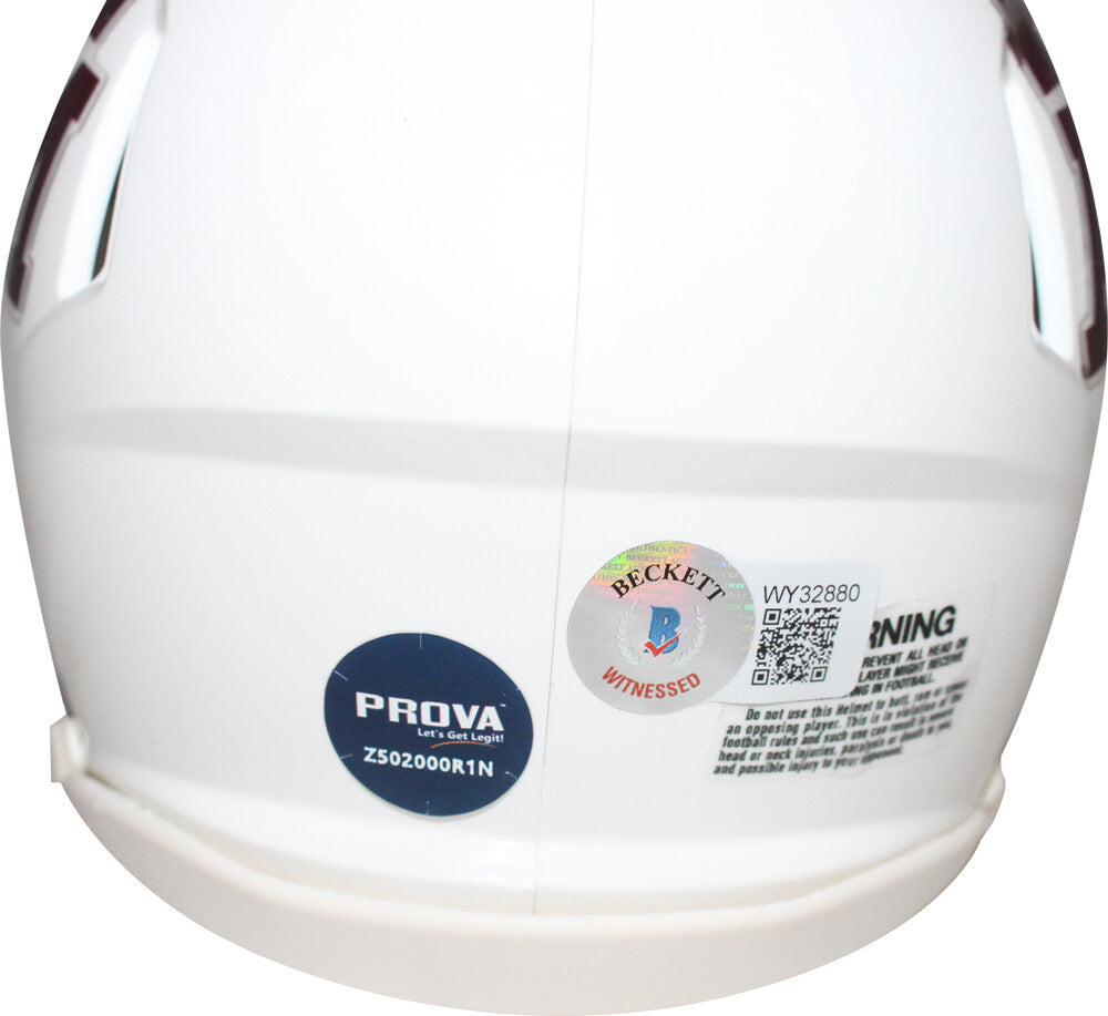 Dat Nguyen Signed Texas A&M Aggies White Speed Mini Helmet (Beckett)