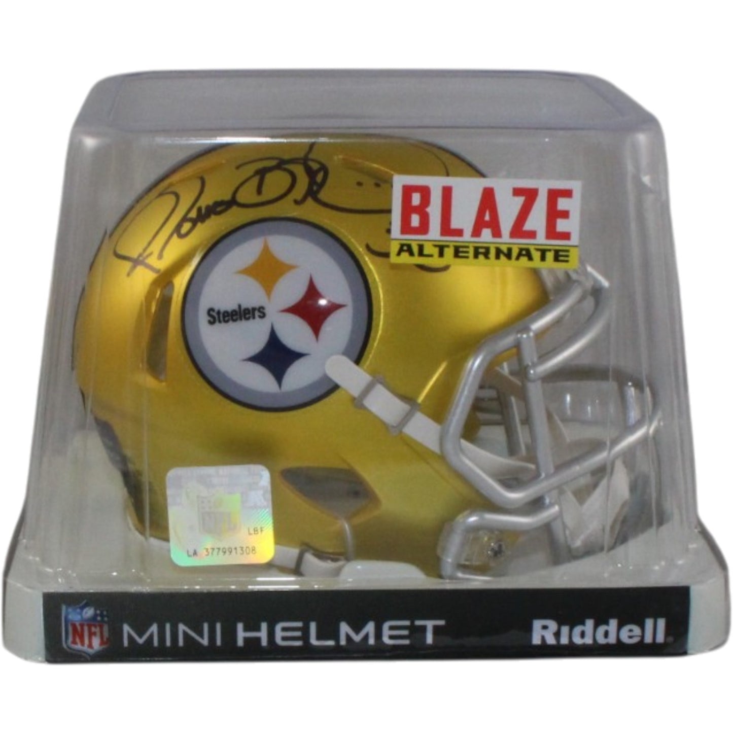 Jerome Bettis Autographed Pittsburgh Steelers Blaze Mini Helmet