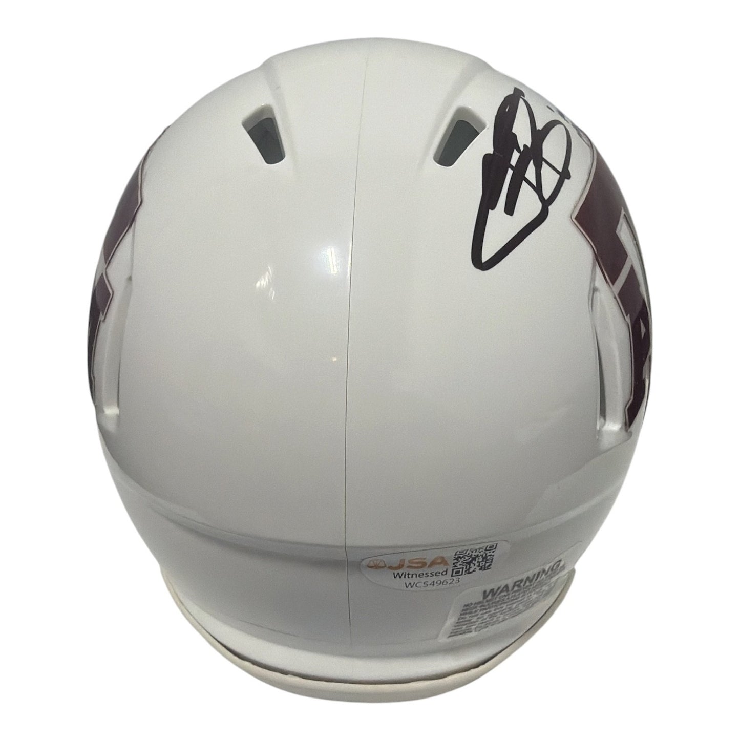 Johnny Manziel Signed Texas A&M Mini Helmet - 2012 Heisman Inscription