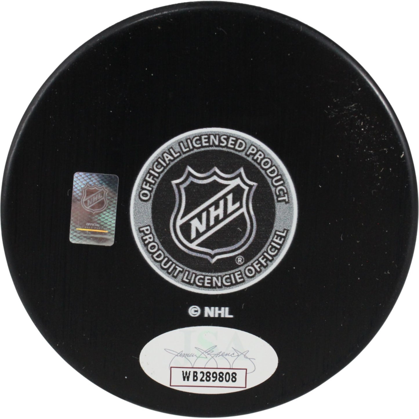 Teemu Selanne Autographed Anaheim Ducks Logo Puck (NHL Top 100, HOF)