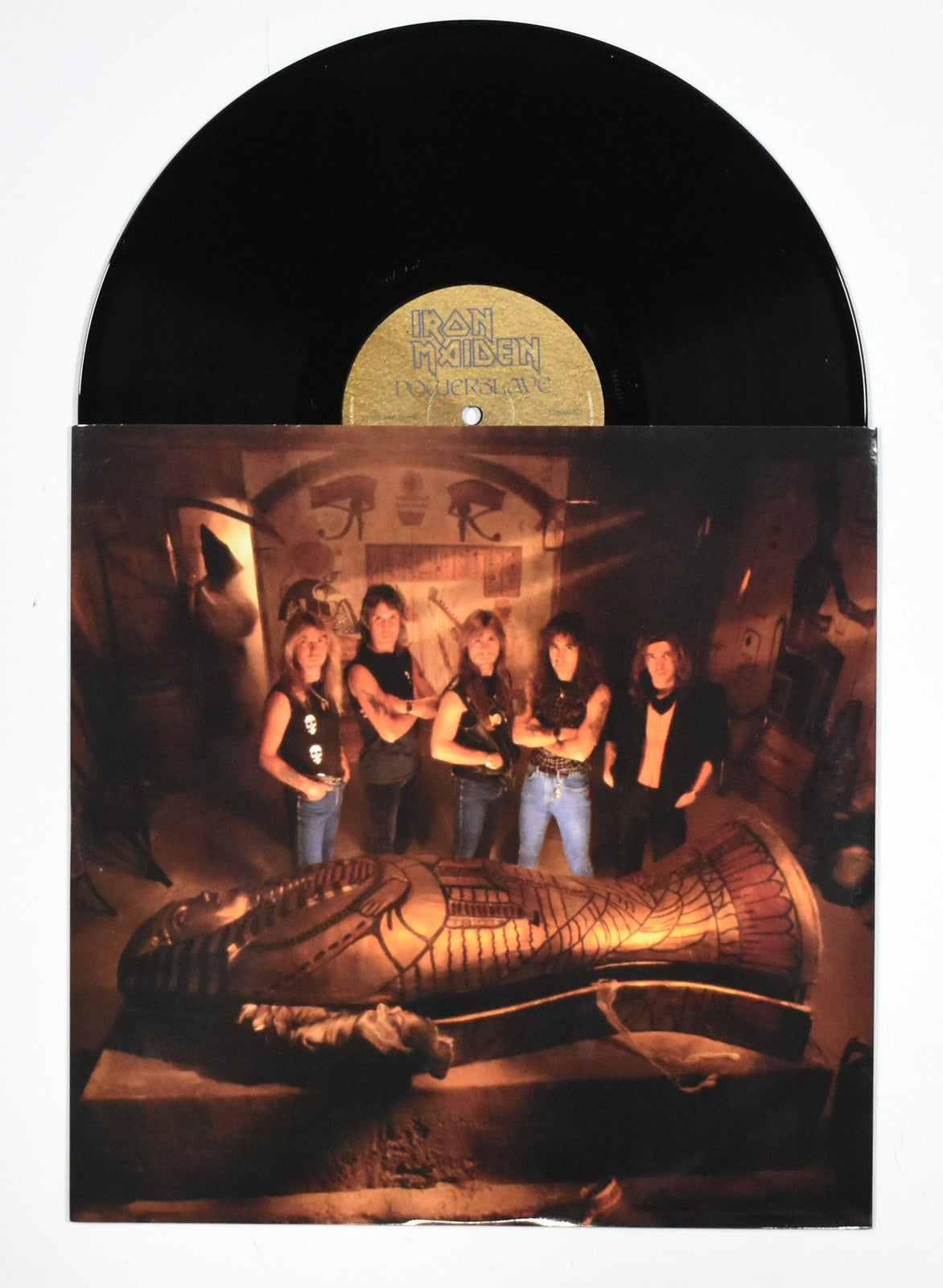 Bruce Dickinson Signed Iron Maiden Powerslave Vinyl Record