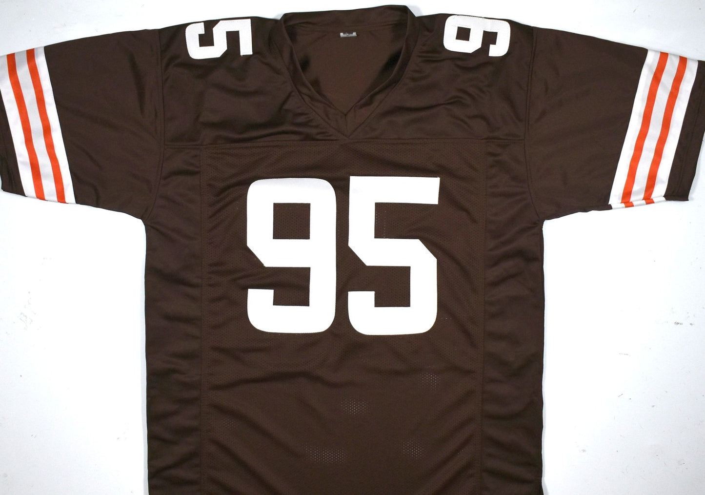 Myles Garrett Autographed Cleveland Browns Style Custom Jersey - Black