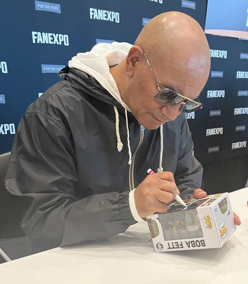 Temuera Morrison Signed Boba Fett #480 Star Wars Funko Pop JSA COA