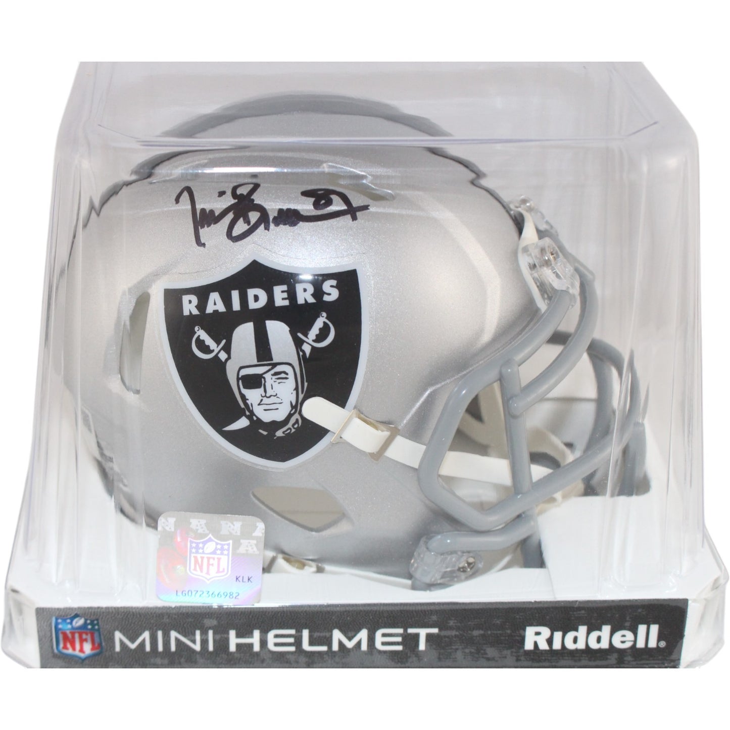 Tim Brown Oakland Raiders Autographed Mini Helmet