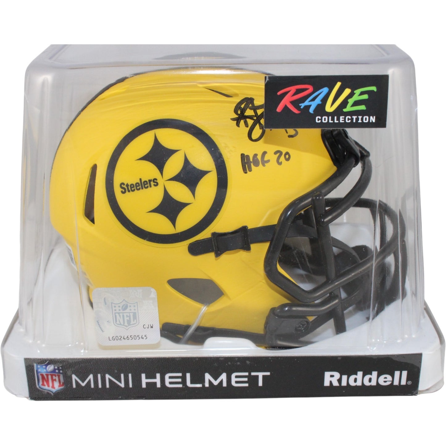 Troy Polamalu Pittsburgh Steelers Signed Rave Mini Helmet (HOF Inscription)