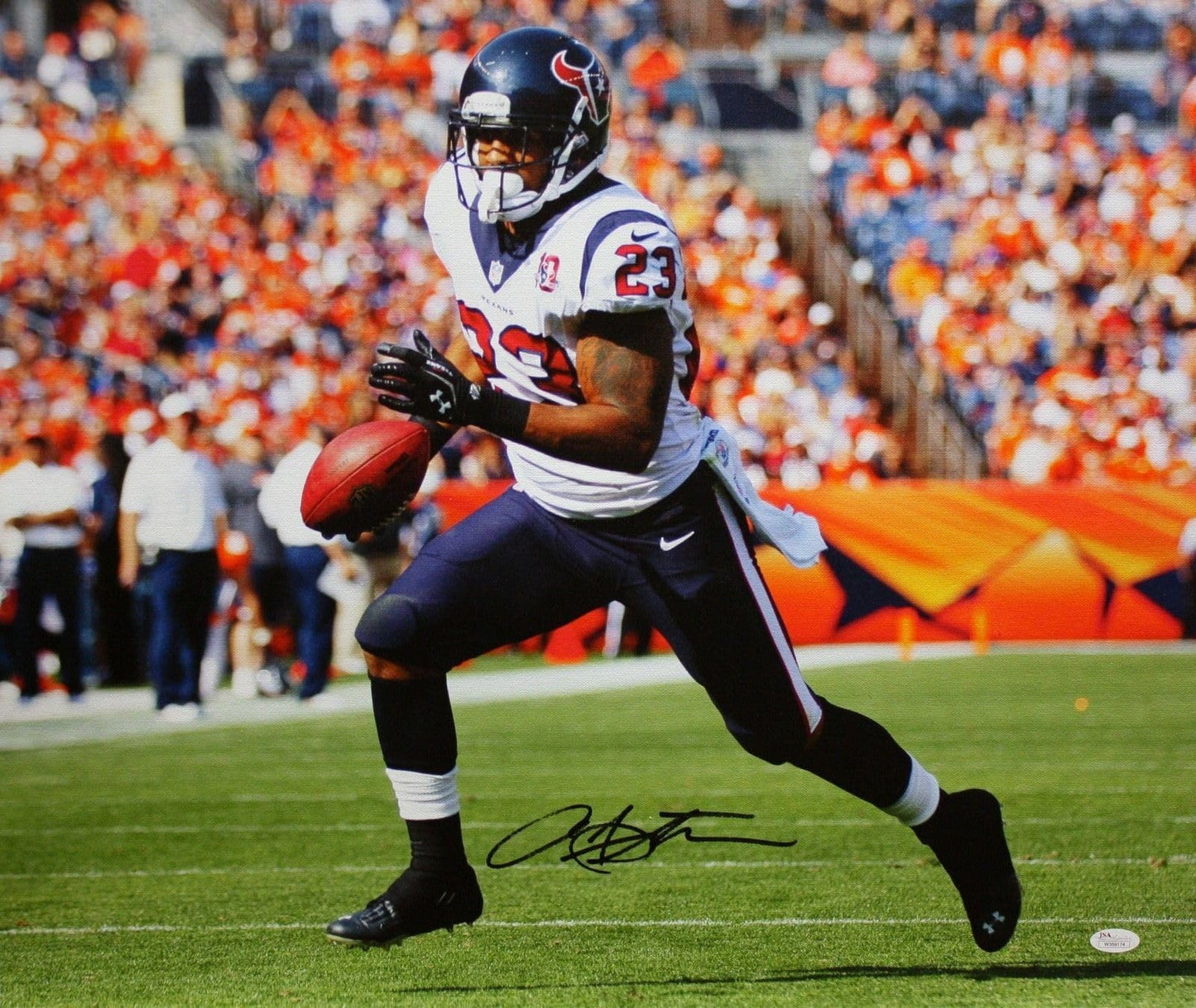 Arian Foster Autographed Houston Texans 20x24 Canvas