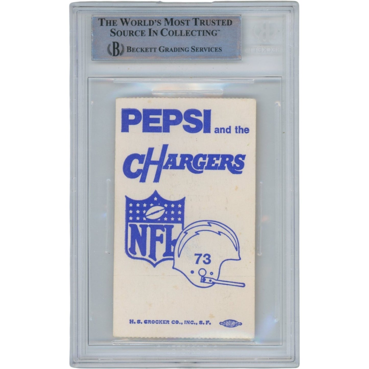 O.J. Simpson Signed 1973 Ticket Stub Buffalo Bills Beckett Slab