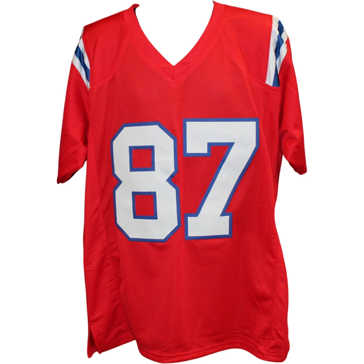 Rob Gronkowski Autographed New England Patriots Red Jersey