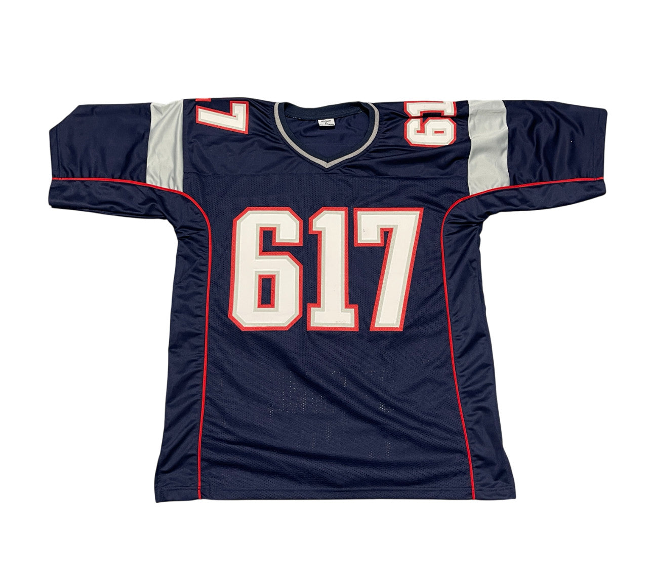 Joe Andruzzi Signed New England Patriots Boston Strong Custom Jersey