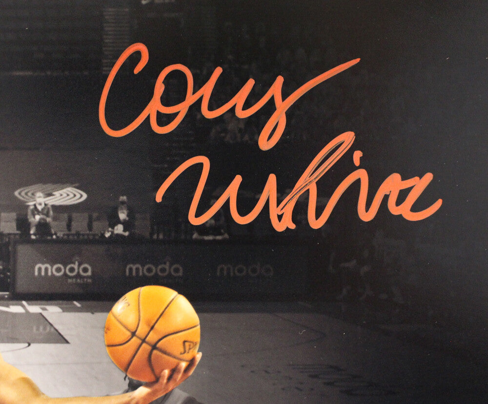 Coby White Autographed Chicago Bulls Spotlight 11x14 Photograph