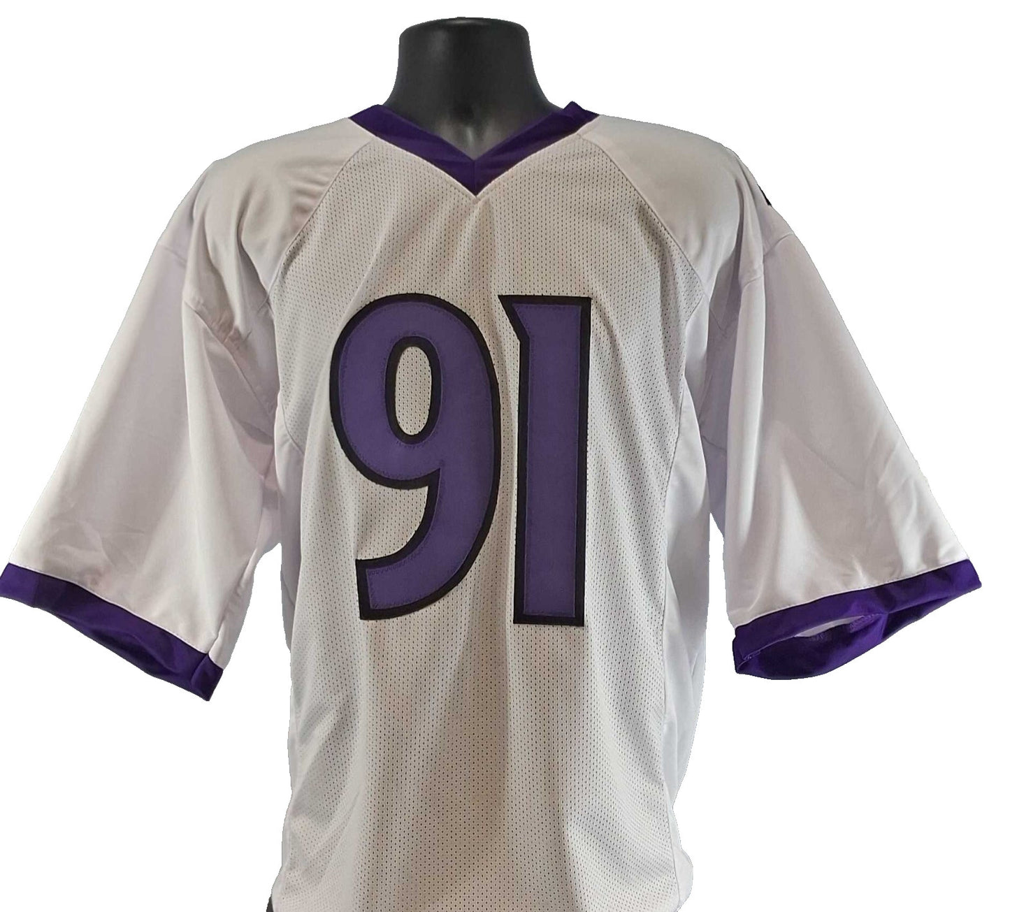 Trey Hendrickson Signed Baltimore Ravens White Custom Jersey