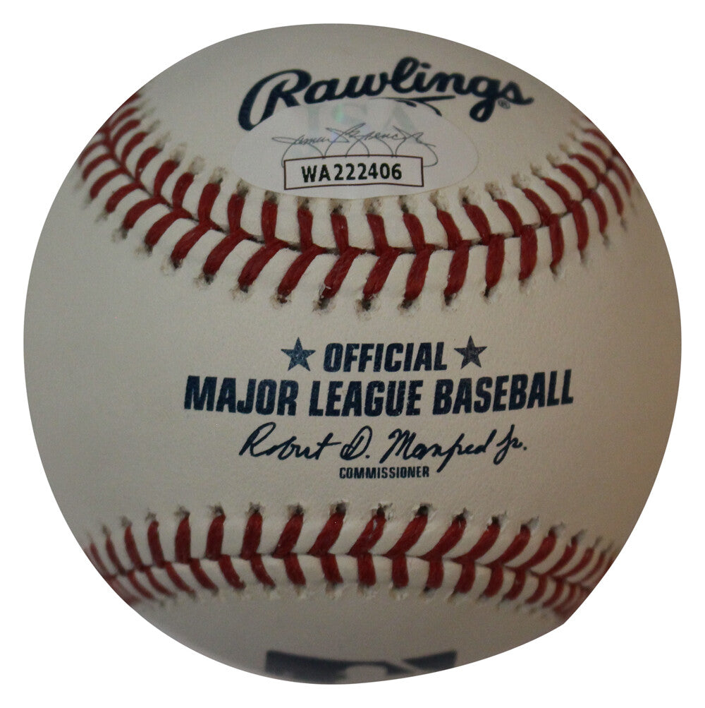 Vladimir Guerrero Jr & Sr Autographed Official Major League Baseball JSA