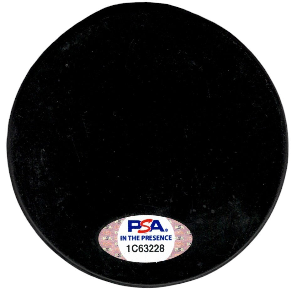 Billy Smith Signed NHL Hall of Fame Induction Puck (HOF 93) PSA