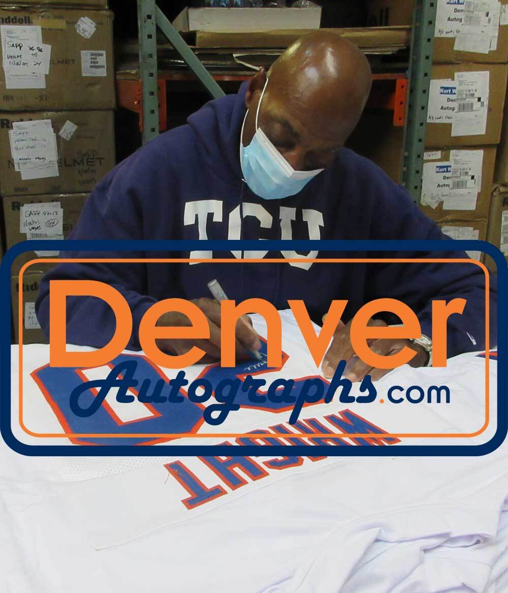 Louie Wright Autographed Denver Broncos Custom Jersey - Beckett COA