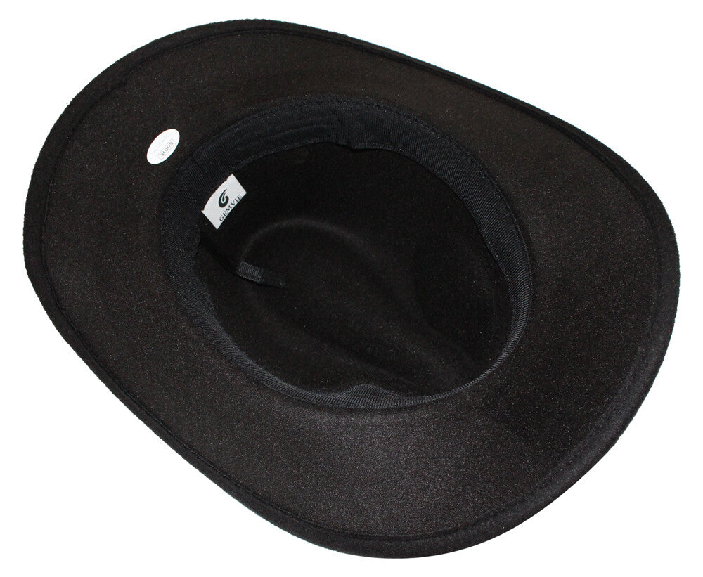 Chuck Norris Autographed Texas Ranger Black Wool Cowboy Hat (JSA)