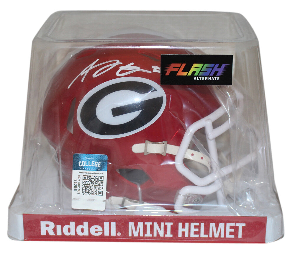 AJ Green Georgia Bulldogs Autographed Flash Mini Helmet Beckett