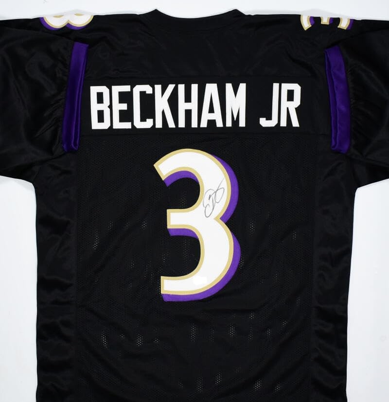 Odell Beckham Jr. Autographed Black Custom Football Jersey