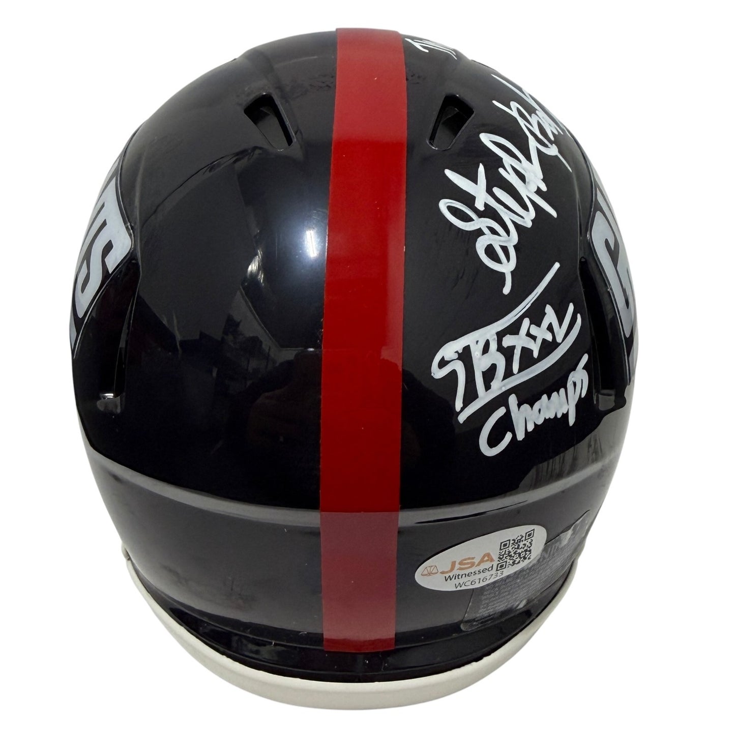 Stephen Baker Signed New York Giants Throwback Mini Helmet (JSA COA)