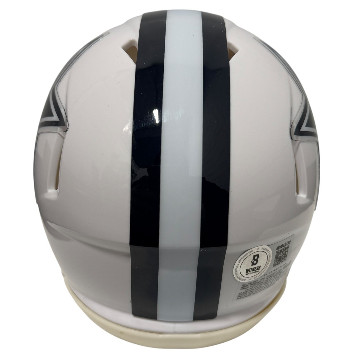 Brandon Aubrey Signed Dallas Cowboys Alternate White Mini Helmet