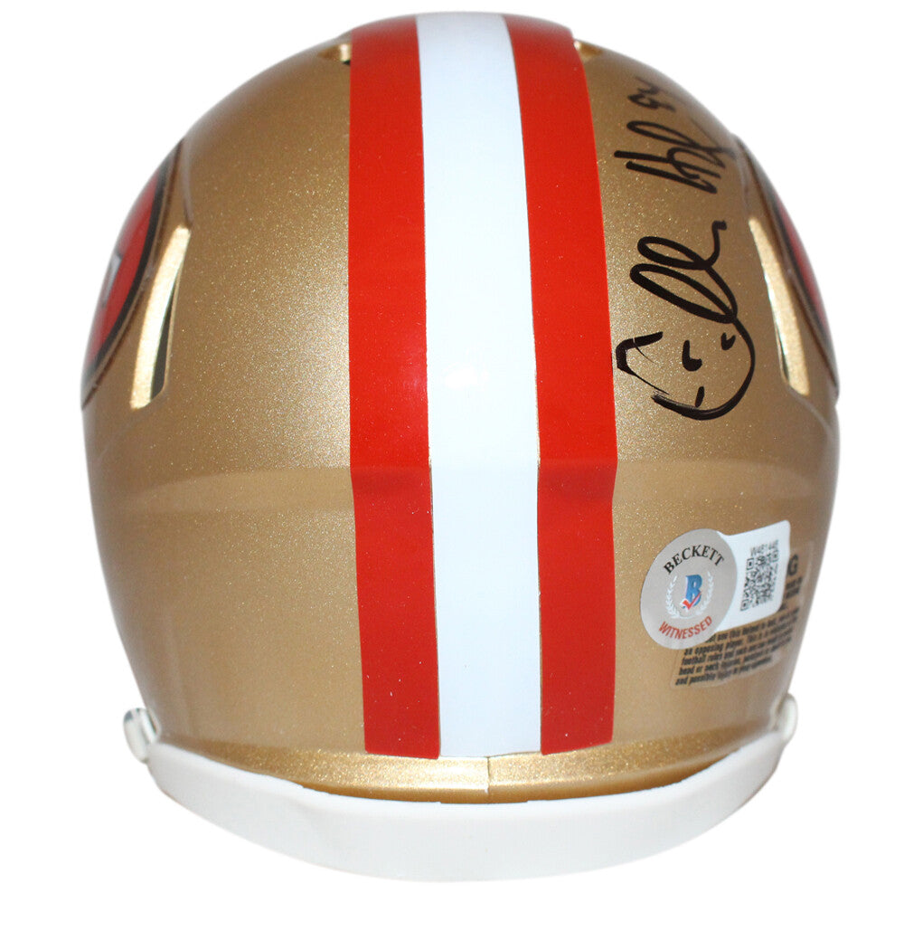 Charles Haley San Francisco 49ers Autographed Throwback Mini Helmet BAS