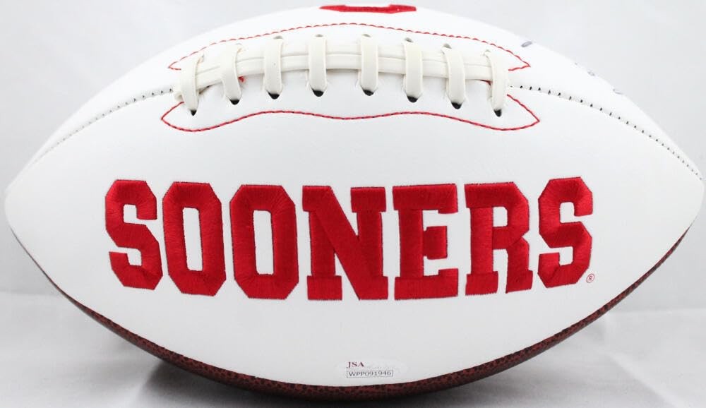 Sterling Shepard Autographed Oklahoma Sooners Logo Football
