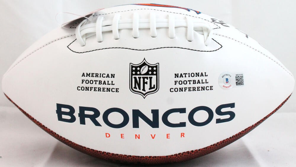 Javonte Williams Autographed Denver Broncos Wilson Logo Football
