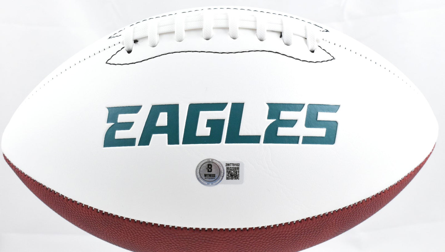 Milton Williams Signed Philadelphia Eagles Logo Football - SB Champs