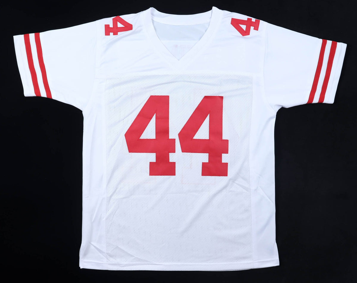 Tom Rathman Signed San Francisco 49ers White Custom Jersey