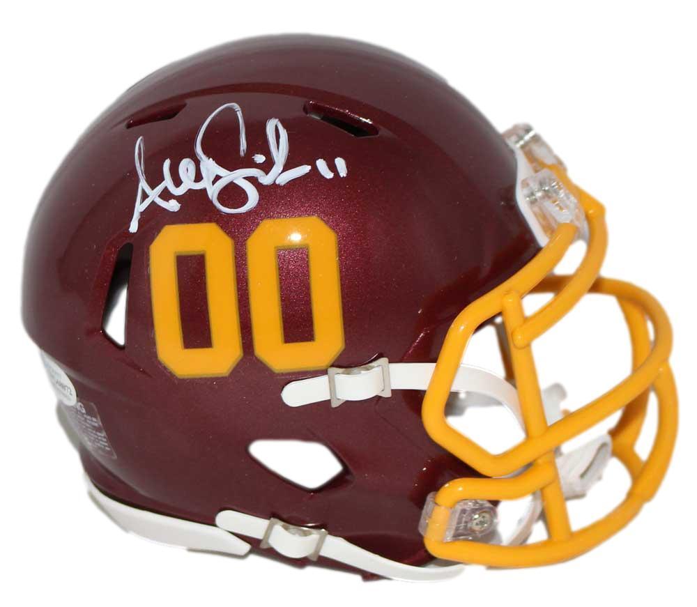 alex smith football helmet Autographed Washington Team 2020 Speed Mini – Ultimate Autographs #vegan bag High Sierra 19.5