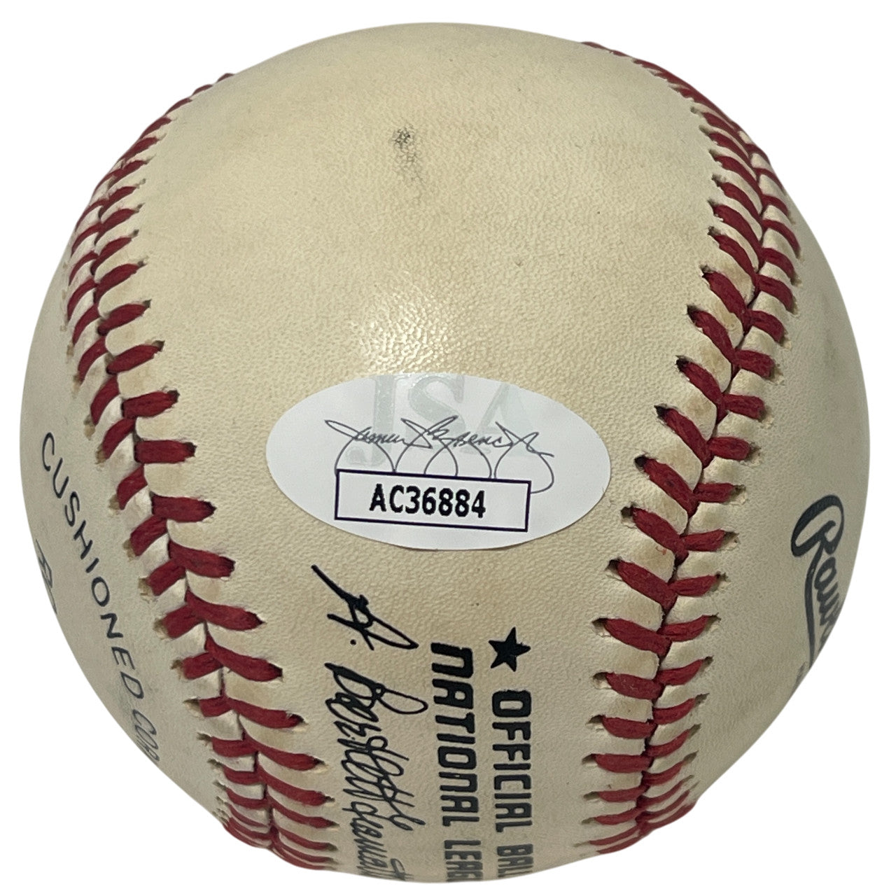 Fernando Valenzuela Signed Rawlings National League Baseball Dodgers JSA
