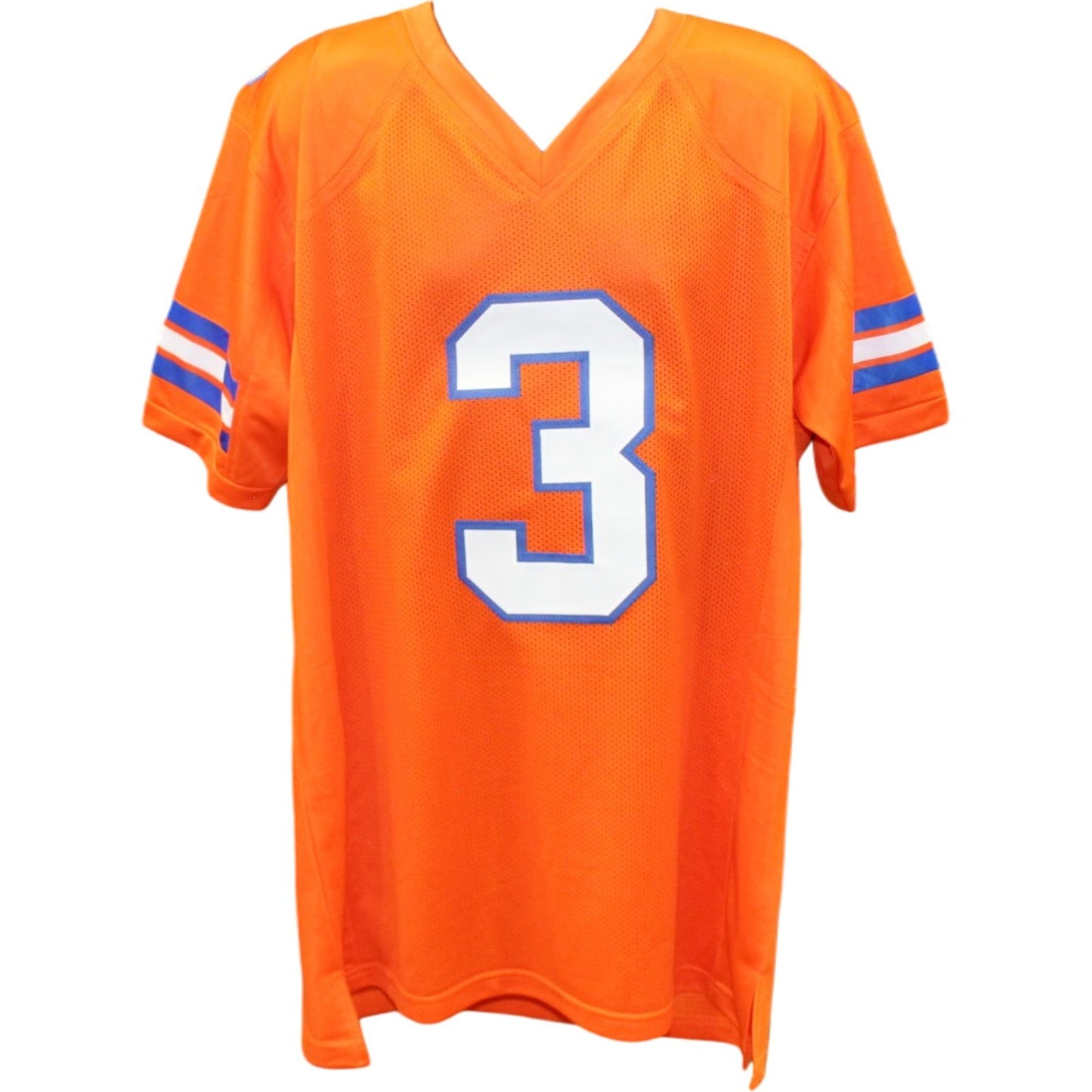 Wil Lutz Autographed Orange Throwback Custom Jersey (Beckett Witnessed)