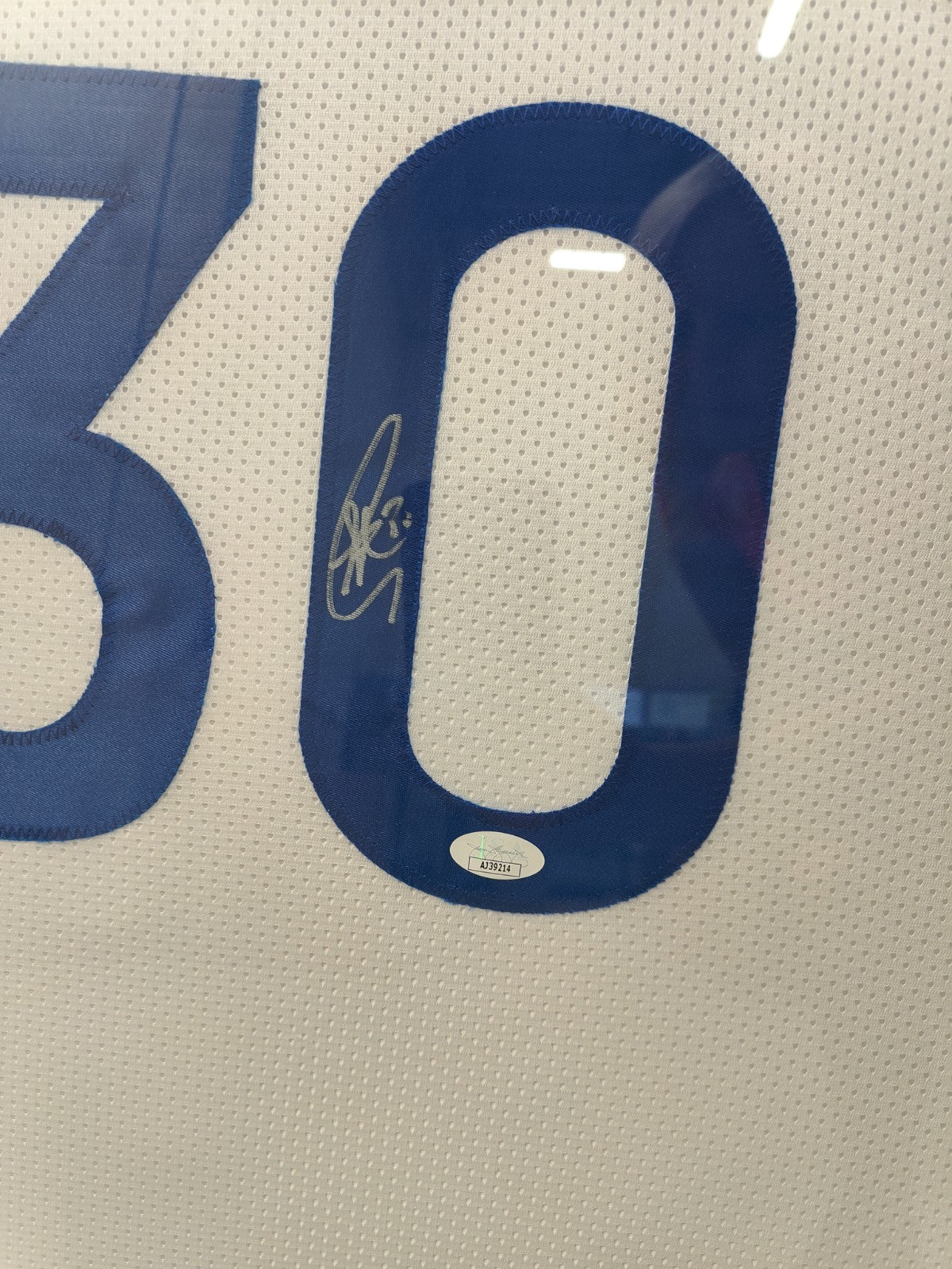 Steph Curry Signed Golden State Warriors Custom Framed Jersey