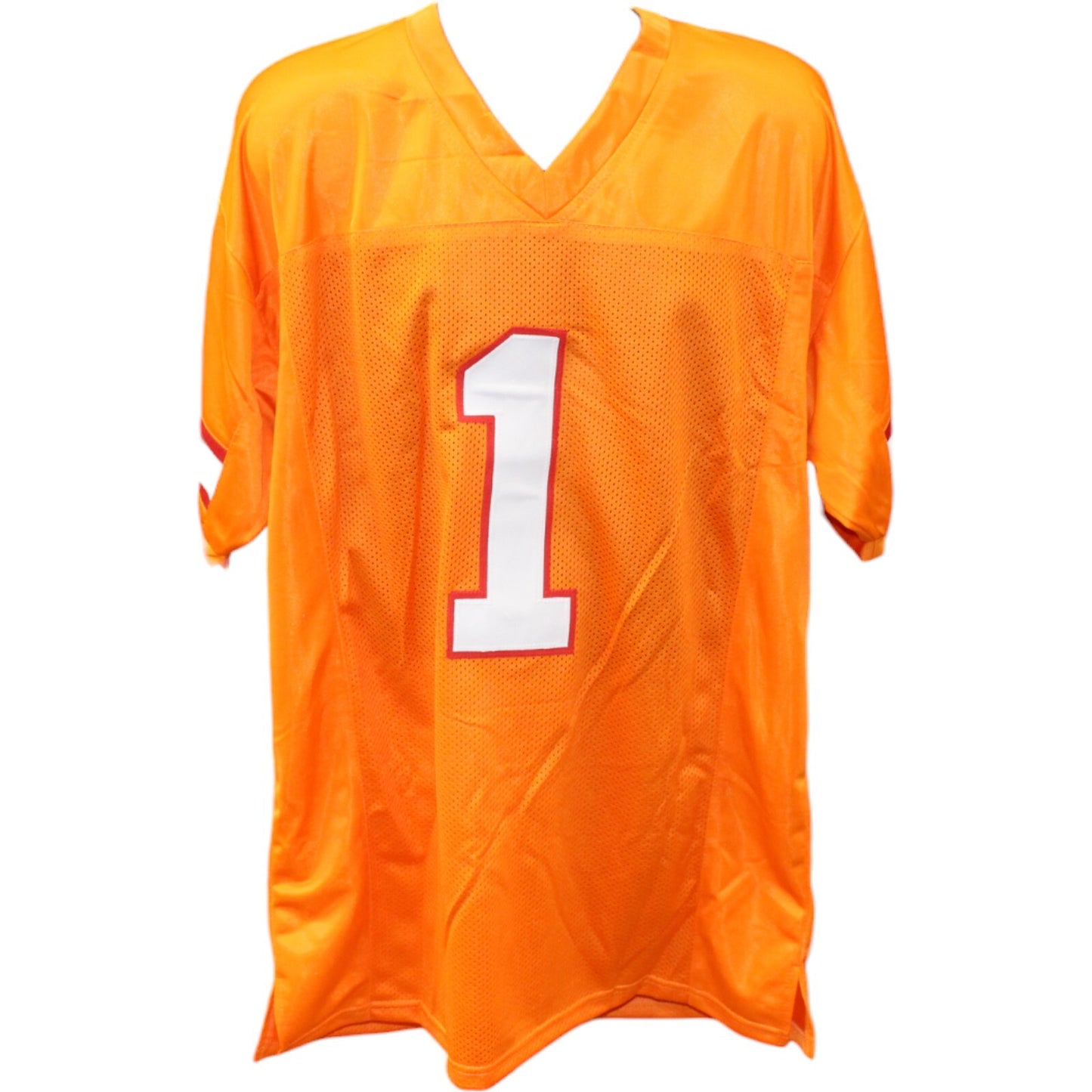 Rachaad White Autographed Tampa Bay Orange Throwback Custom Jersey