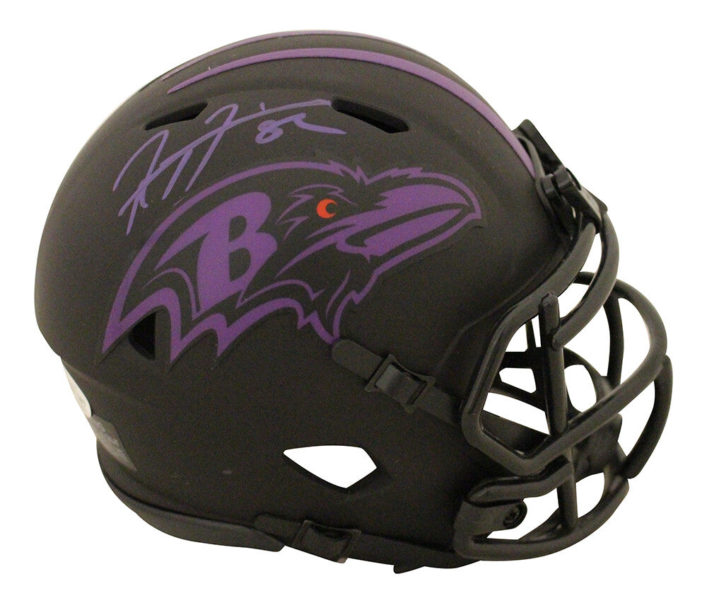 Ray Lewis Baltimore Ravens Autographed Eclipse Mini Helmet Beckett