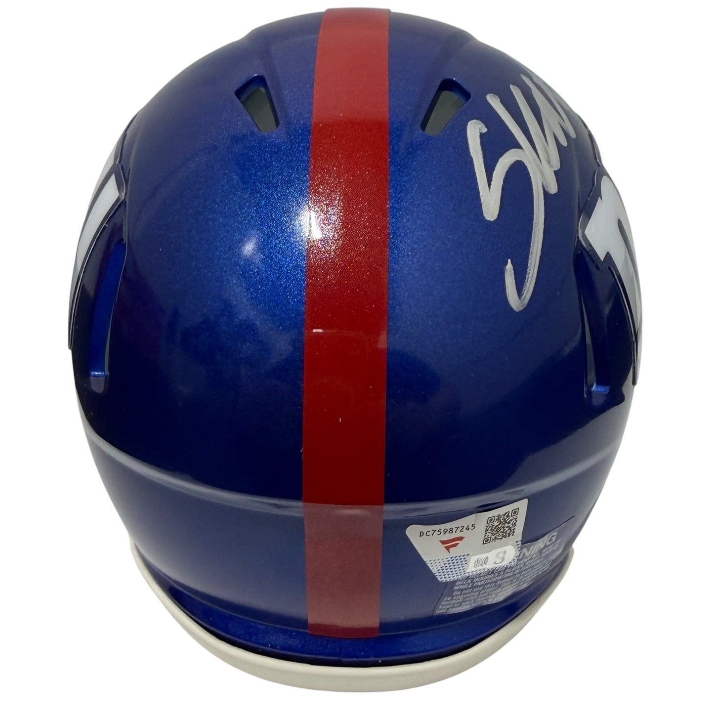 Cam Skattebo Signed New York Giants Speed Mini Helmet Fanatics COA