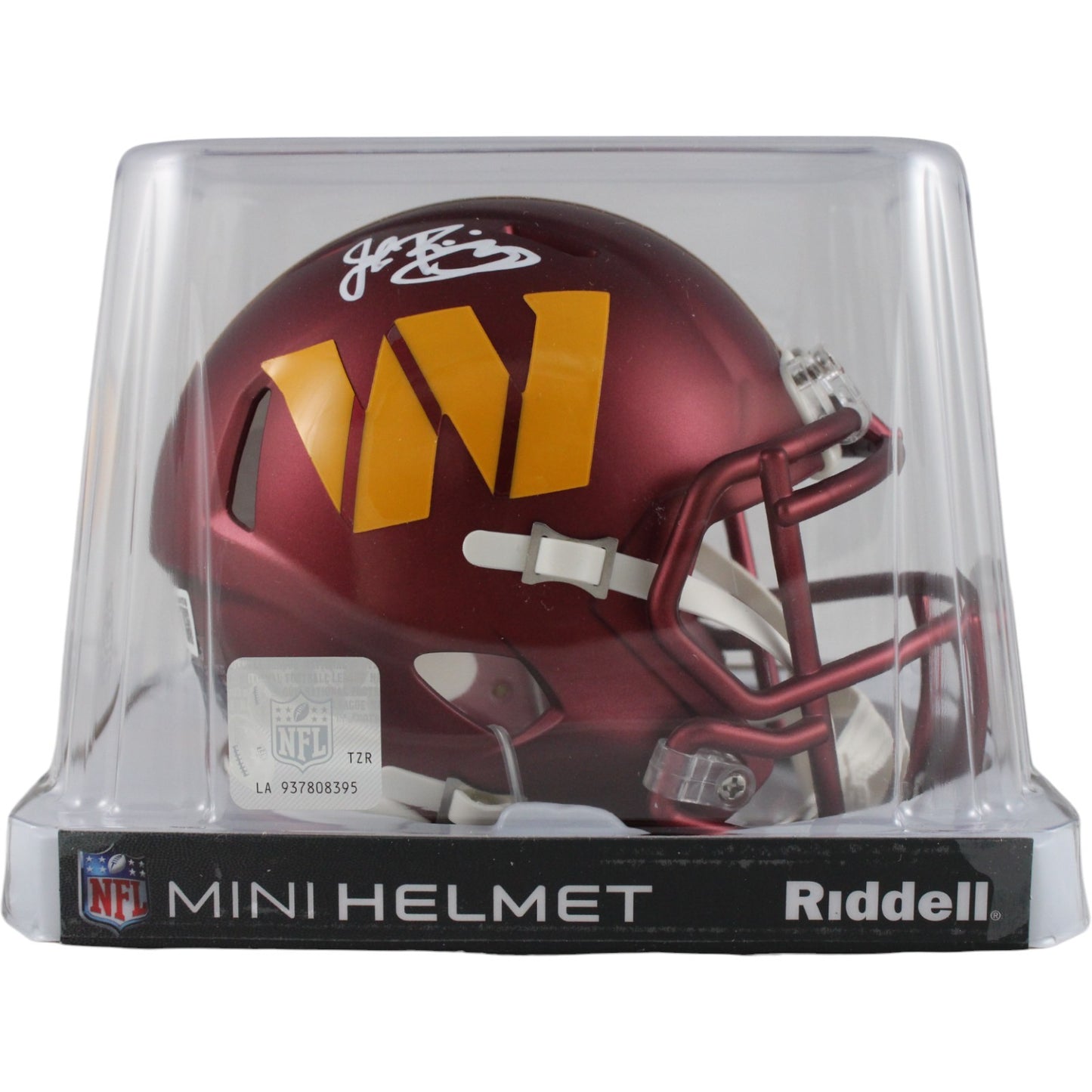 John Riggins Autographed Washington Commanders Speed Mini Helmet Beckett BAS