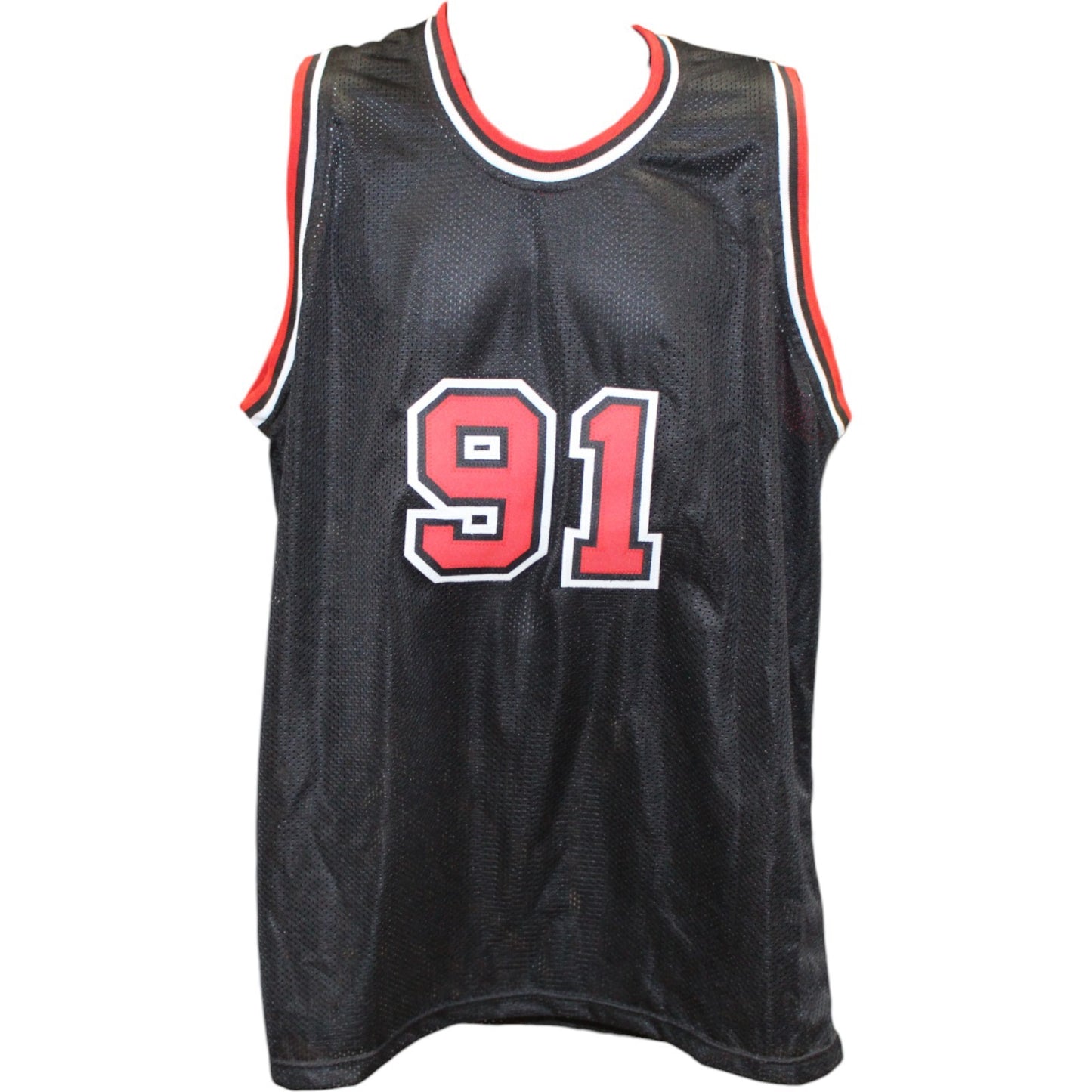 Dennis Rodman Autographed Pro Style Custom Jersey (Beckett Witnessed)