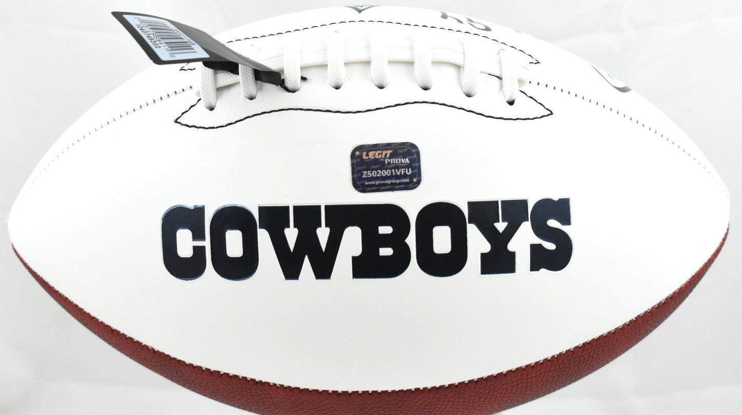 Charles Haley Autographed Dallas Cowboys Logo Football