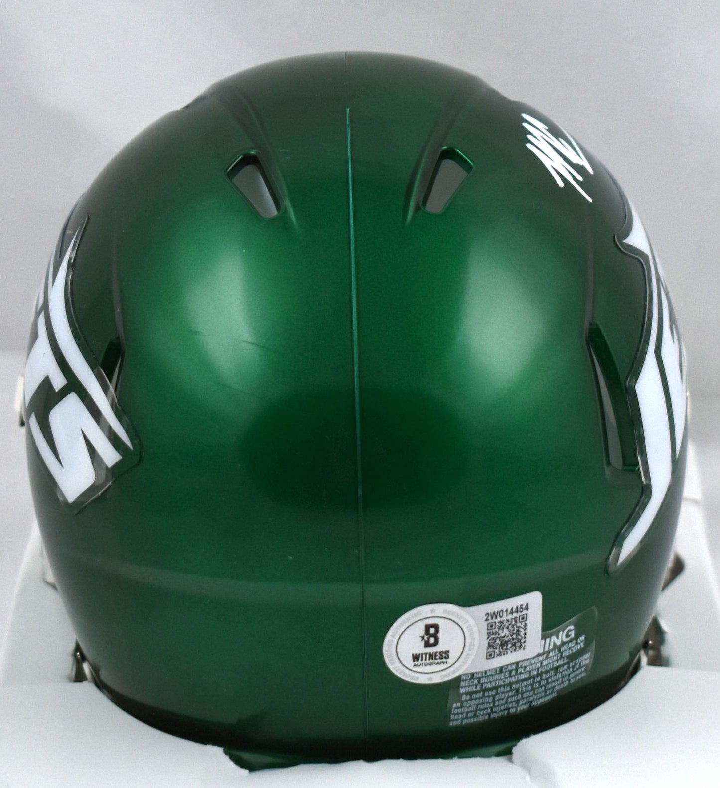 Malachi Corley Signed New York Jets Speed Mini Helmet