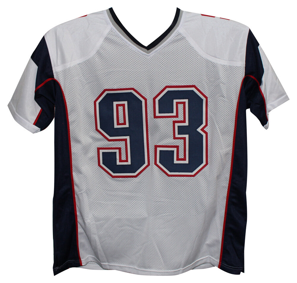 Richard Seymour Autographed New England Patriots White Pro Style Jersey HOF
