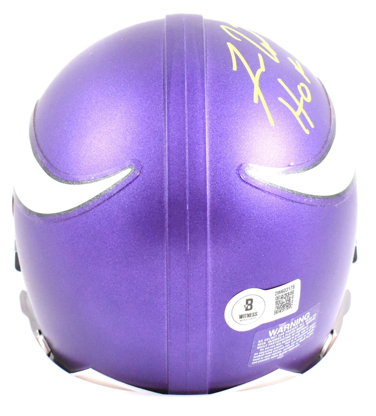 Fran Tarkenton Autographed Minnesota Vikings Mini Helmet - HOF Inscribed